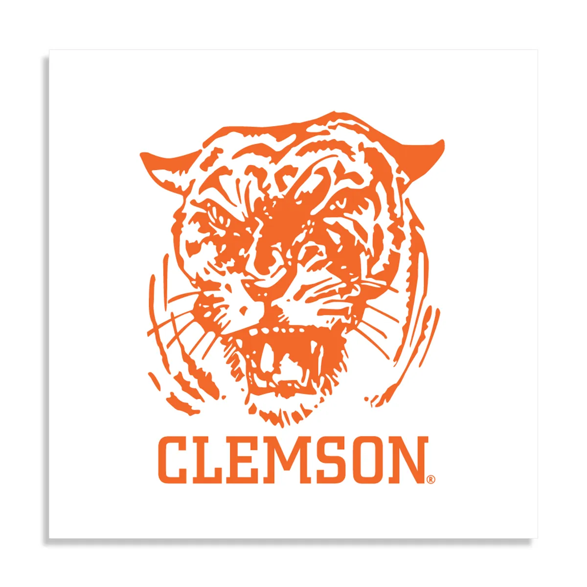 Vintage Clemson Tiger Poster