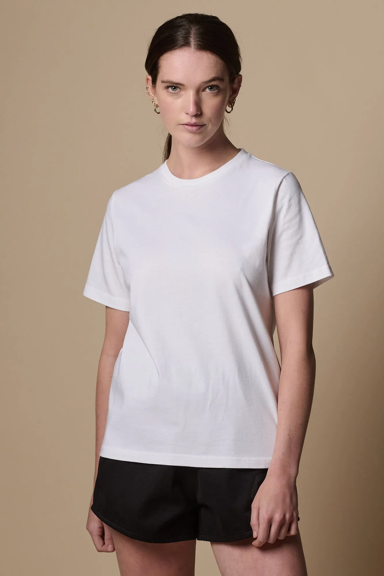 Womens Short Sleeve T Shirt Plastic Free - White