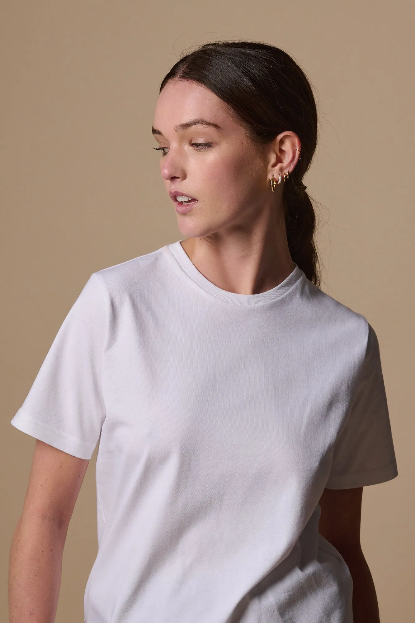 Womens Short Sleeve T Shirt Plastic Free - White