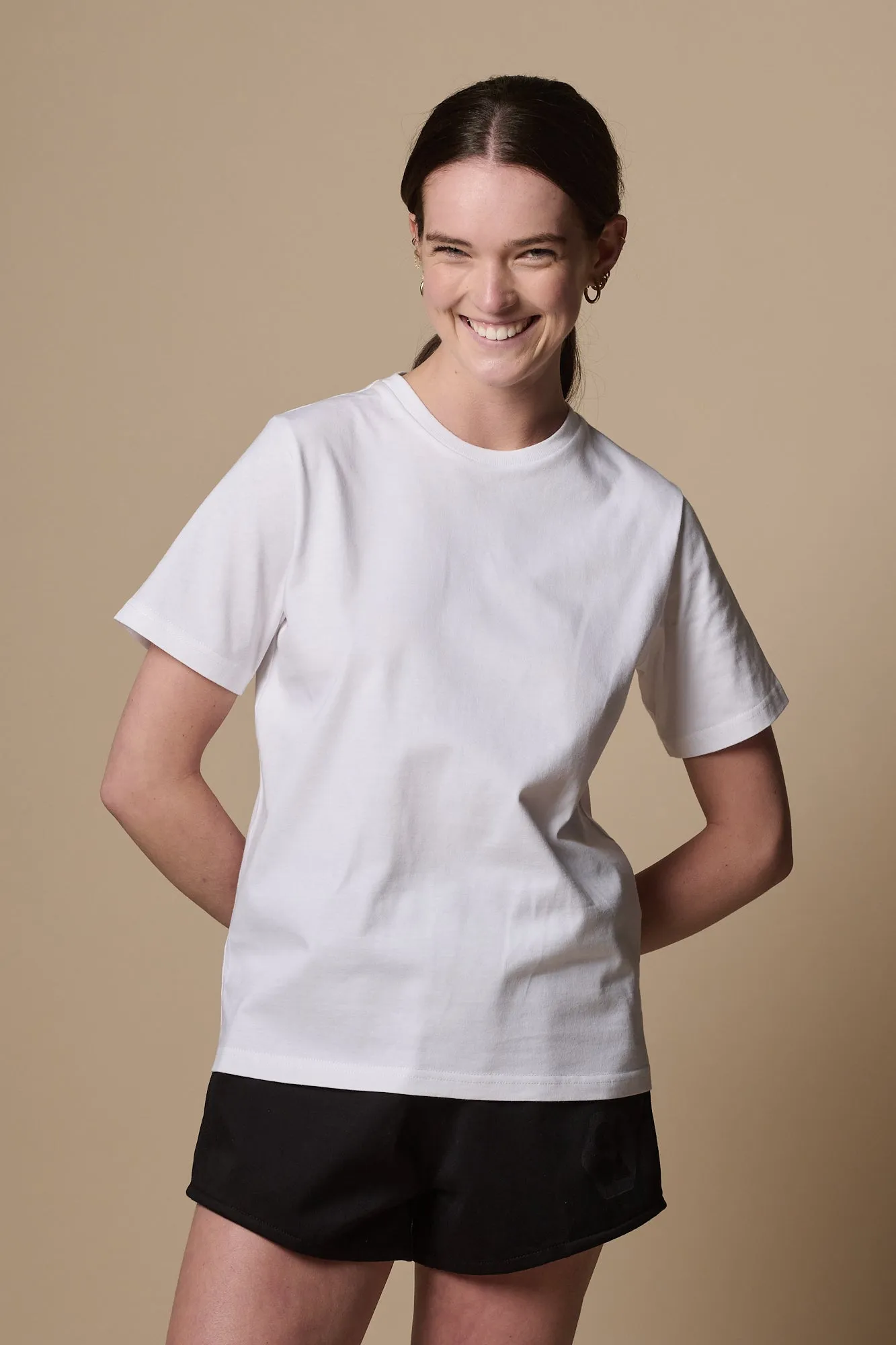 Womens Short Sleeve T Shirt Plastic Free - White