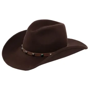 Wool Pinch Crown Cowboy with Leather Band by FRYE