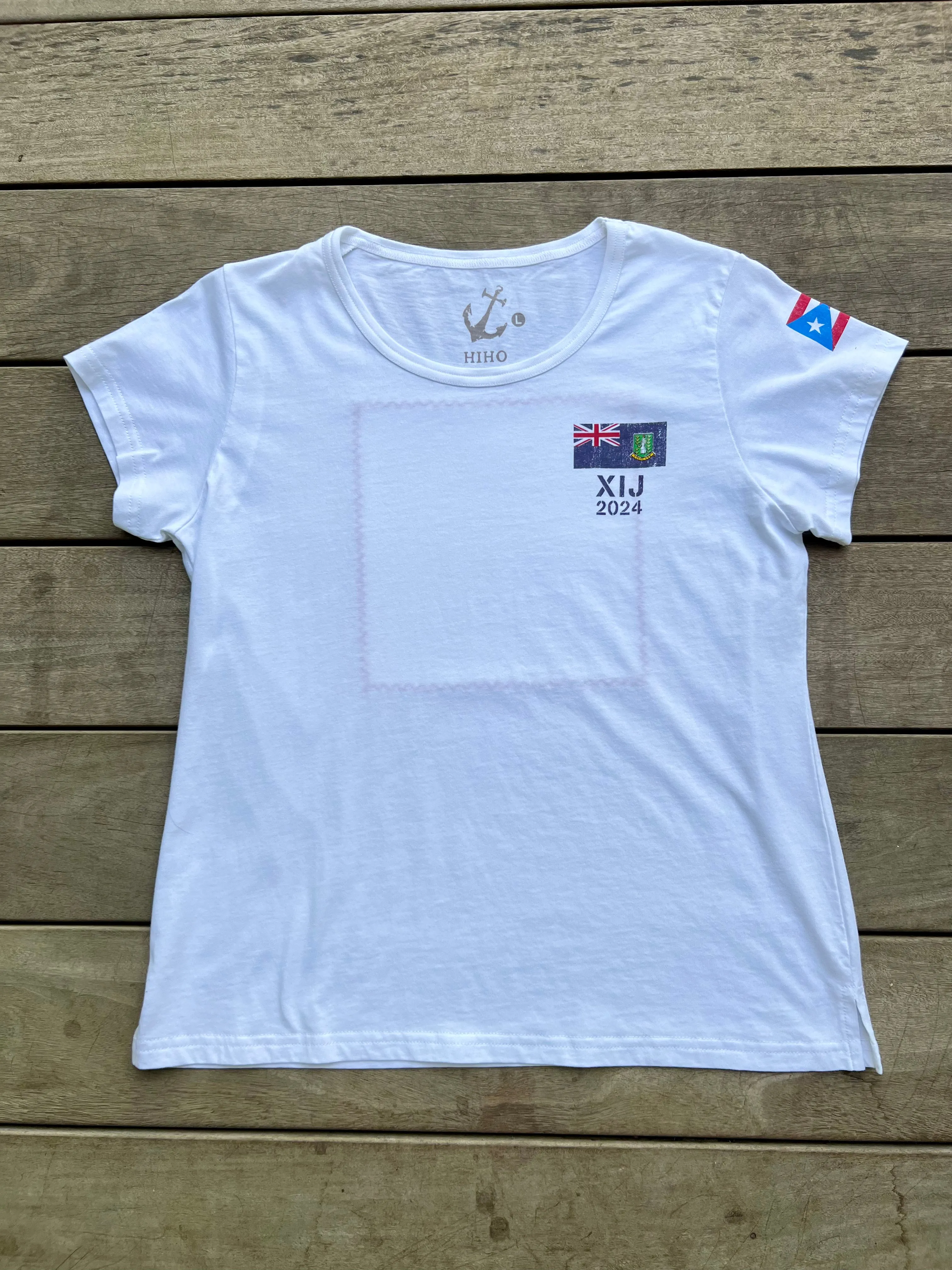 XIJ24 BVI Patch Tee - White